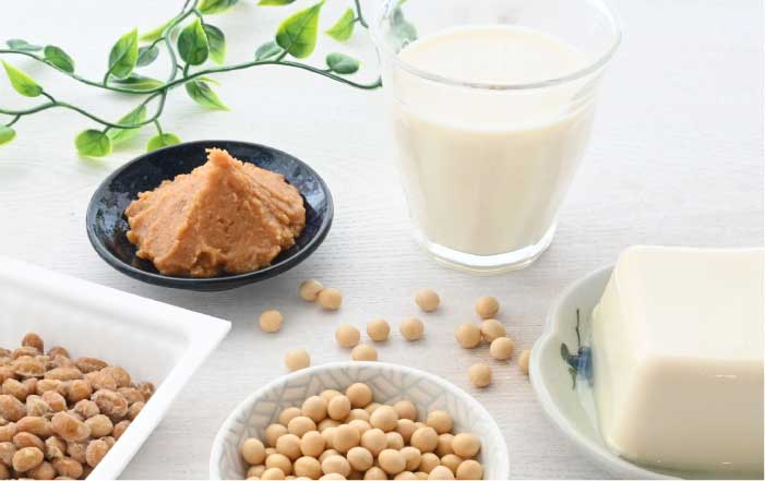 大豆製品や発酵食品のイメージ